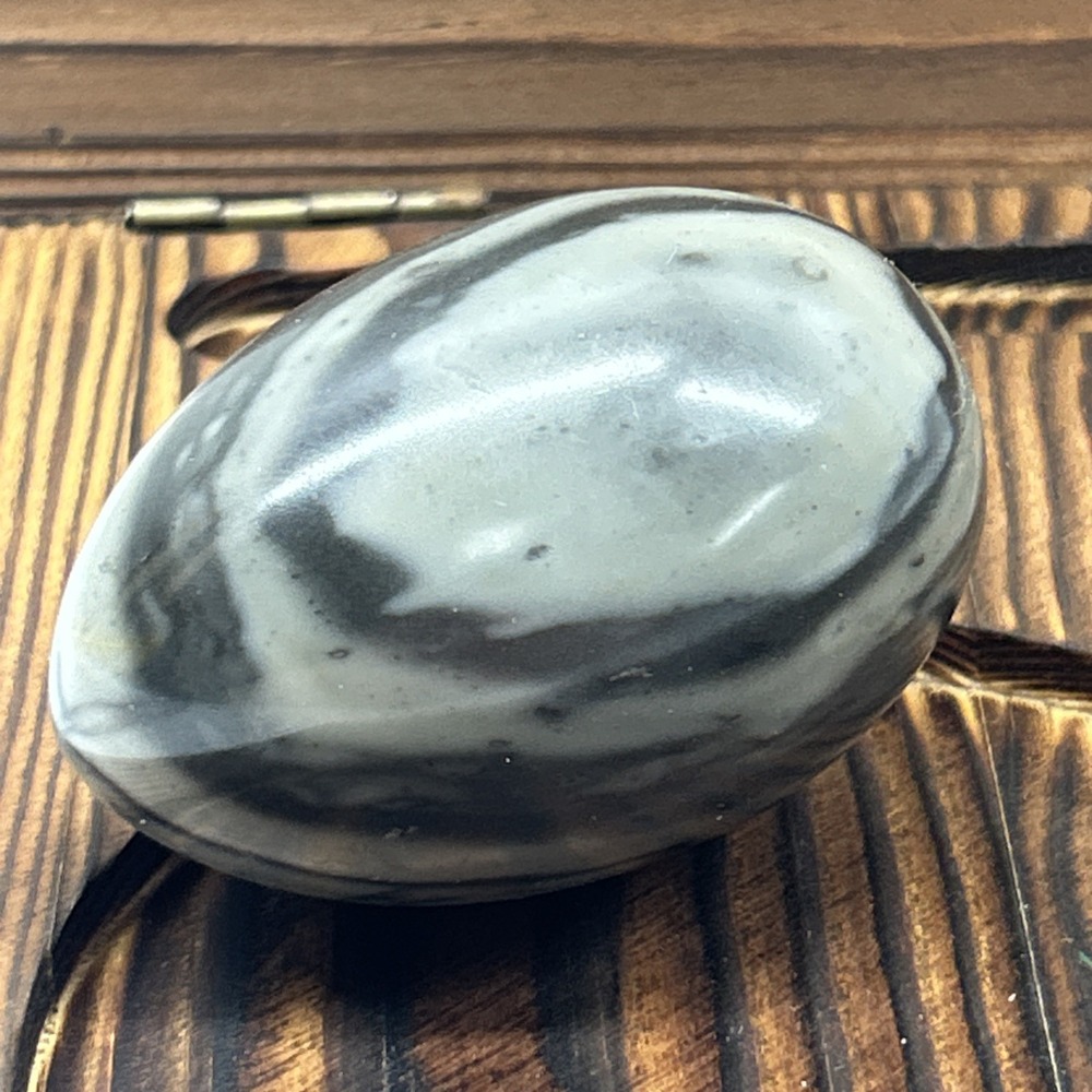 Polished Zebra Jasper Stone Egg Natural Crystal Mineral Home Decor Collectible